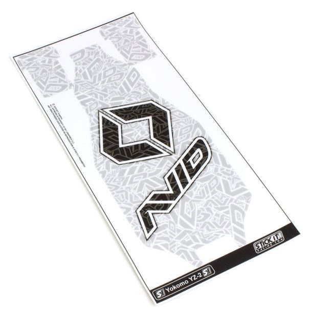 Avid logo chassis protector - white (Yokomo YZ-2)