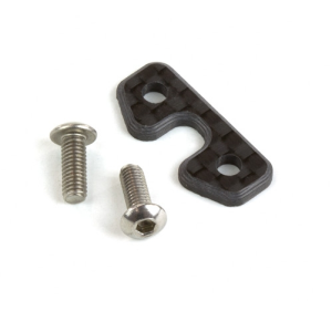 Carbon fibre one piece front wing button (TLR 22 5.0)