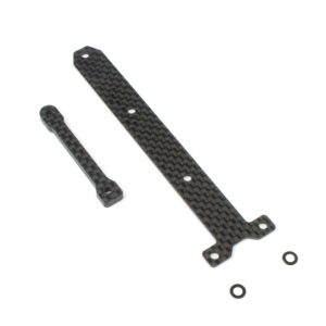 Carbon fibre chassis brace support - tuning set (TLR 22X-4)