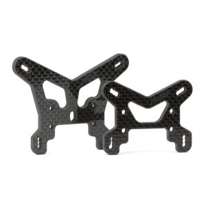 Avid carbon fibre shock tower set - front and rear (TLR 22X-4)