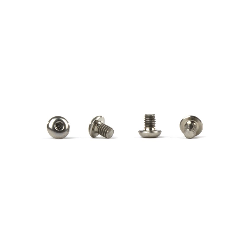 Titanium M2.5 x 3mm button shock cap bleeder screws - 4 pieces (all TLR shocks)