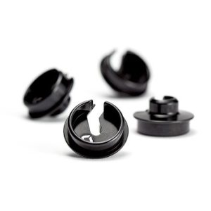 Avert Design - Black aluminium Big Bore spring cups - 4 pcs (AE B44.3, B5M, B5, B6D, B6 or B6.1)