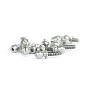 Titanium ballstud kit - 12 pieces (Associated B6.2 or B6.2D)