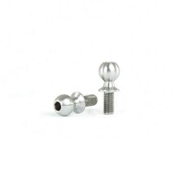 Titanium 5.5mm x 6mm ball studs - 2 pcs (Associated and others)