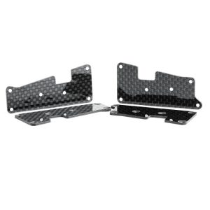 Carbon Fibre 1.5mm front and rear arm inserts - full set (Hot Bodies D413 or D418)