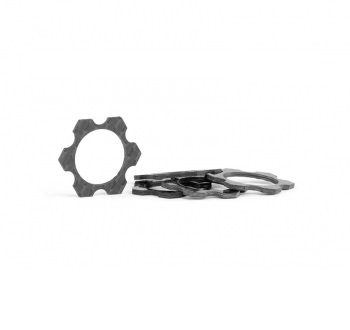 Carbon 1/8th 17mm hex track width spacers (0.5mm)