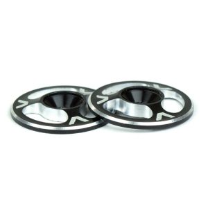 TRIAD machined alloy 1/10th wing buttons (black)