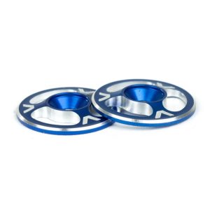 TRIAD machined alloy 1/10th wing buttons (blue)