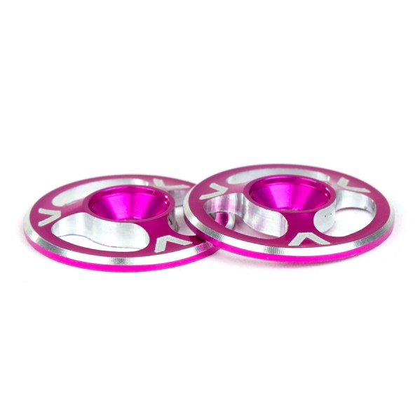 TRIAD machined alloy 1/10th wing buttons (pink)