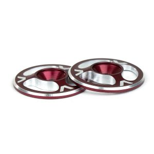 TRIAD machined alloy 1/10th wing buttons (red)