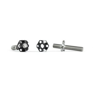 Titanium battery posts and Aluminium nuts set - 2 pcs each (Associated B6 or B6D)