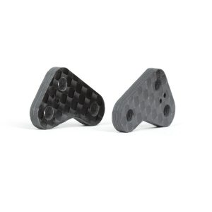 Carbon fibre steering block arms - +1 (Associated B64 or B64) (d)