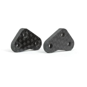 Carbon fibre steering block arms - +2 (Associated B64 or B64) (d)