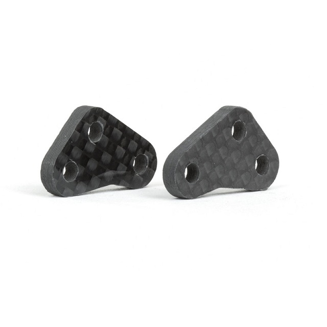 Carbon fibre steering block arms - +2 (Associated B64 or B64) (d)