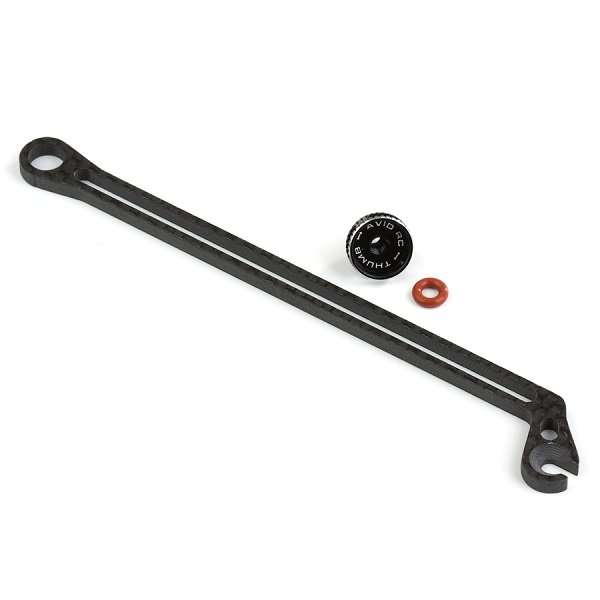 Carbon fibre battery brace with alloy thumbwheel (Associated B64 or B64D)