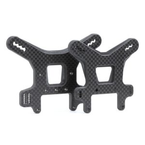 Carbon fibre 5mm shock tower set - front and rear (Tekno NB48 2.0)