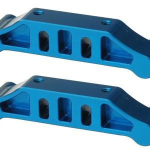 Blue aluminium rear toe in block set - 3 and 4 degree (X-Factory X6, X6 Squared, X6 Cubed, SCX60CF or X60CF)