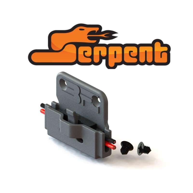 BF- Battery connector holder - Futaba/Hitec reciever plug (Serpent)