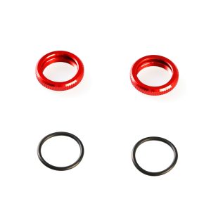 Aluminium shock adjuster nuts and o-rings - 2 pcs (LC10B5)