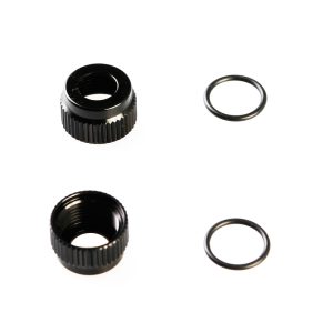 Aluminium lower shock body caps and o-rings - 2 pcs (LC10B5)