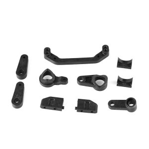 Steering servo saver,steering plate, servo horn and mounts, centre bulkhead cover set (LC10B5)