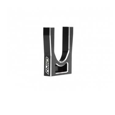 Black aluminium centre diff mount - rear (Tekno EB410)