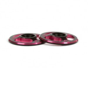 TRIAD machined alloy 1/10th wing buttons - pr (Dual Black and Red)