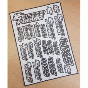 X-Factory UK - Carisma Racing decal sheet (Black and White)