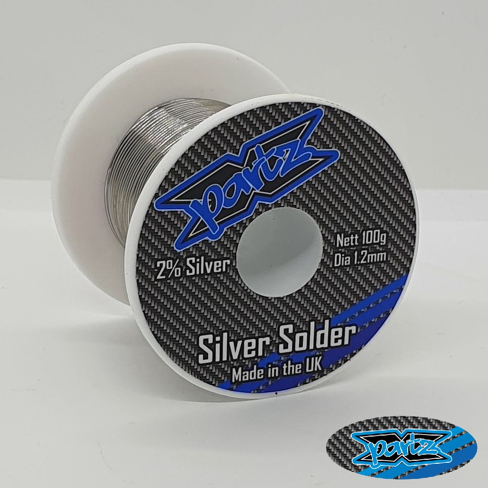 X-Partz Pro grade silver alloy solder - 1.2mm thick (100g roll)
