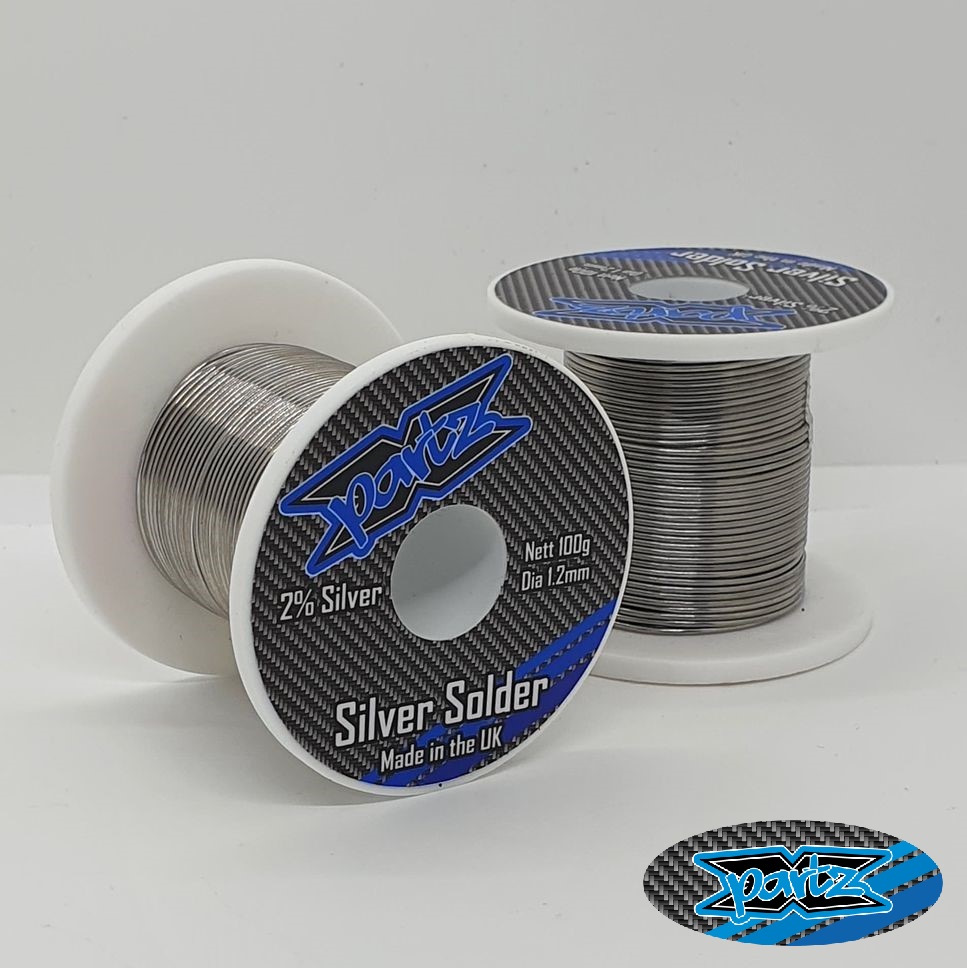 X-Partz Pro grade silver alloy solder - 1.2mm thick (100g roll)