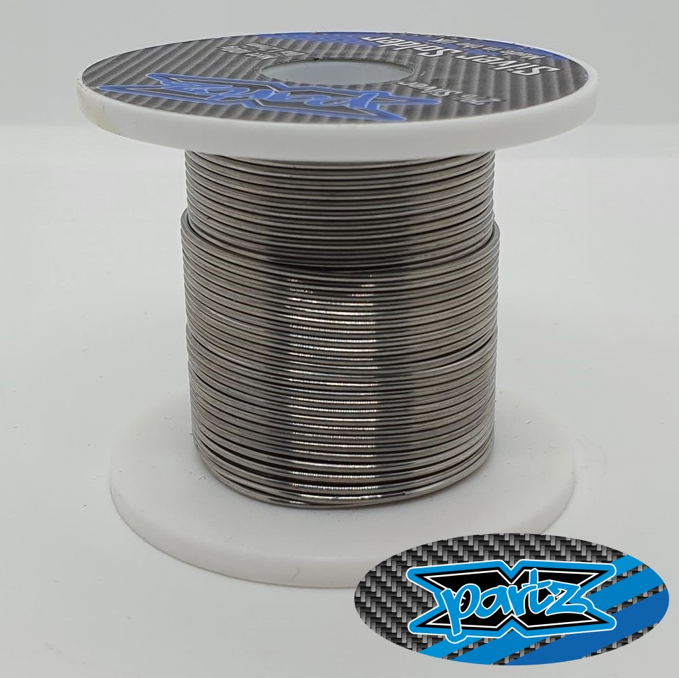 X-Partz Pro grade silver alloy solder - 1.2mm thick (100g roll)