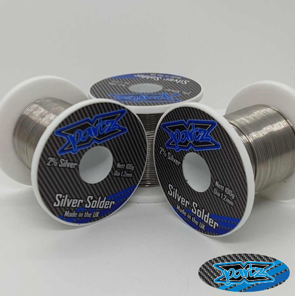 X-Partz Pro grade silver alloy solder - 1.2mm thick (100g roll)