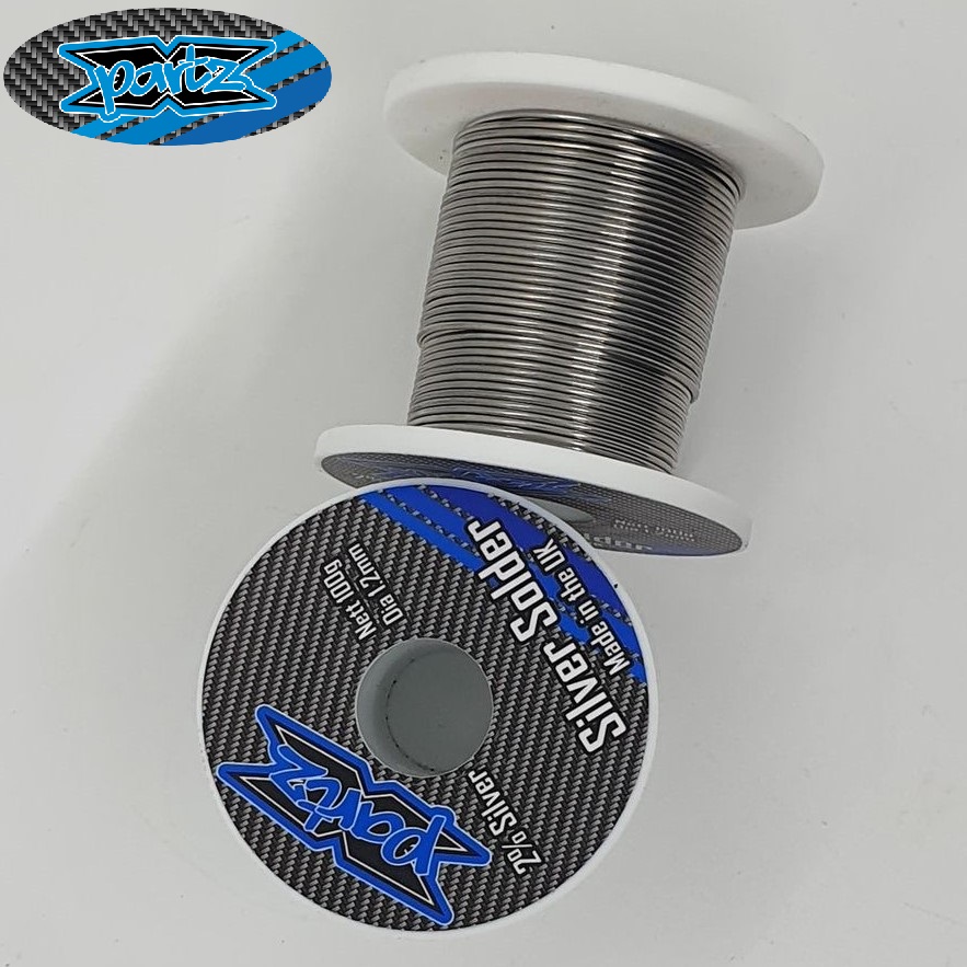 X-Partz Pro grade silver alloy solder - 1.2mm thick (100g roll)