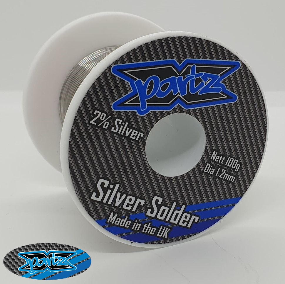 X-Partz Pro grade silver alloy solder - 1.2mm thick (100g roll)