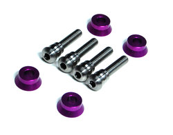 Titanium quick change shock mounting posts - 4 (Hot Bodies TCX or Cyclone) (Disc)