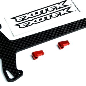 Carbon fibre battery strap with alloy locking tabs (HPI Blitz)