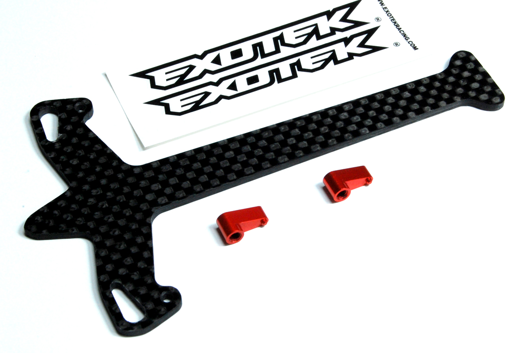Carbon fibre battery strap with alloy locking tabs (HPI Blitz)