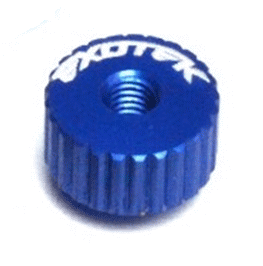 Alloy M3 threaded thumb screws - Dark Blue