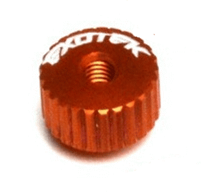 Alloy M3 threaded thumb screws - Orange