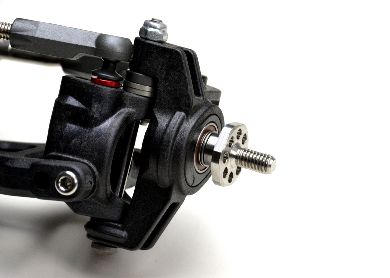 Titanium wide front axles - for Drag - pr (TLR 22 5.0)
