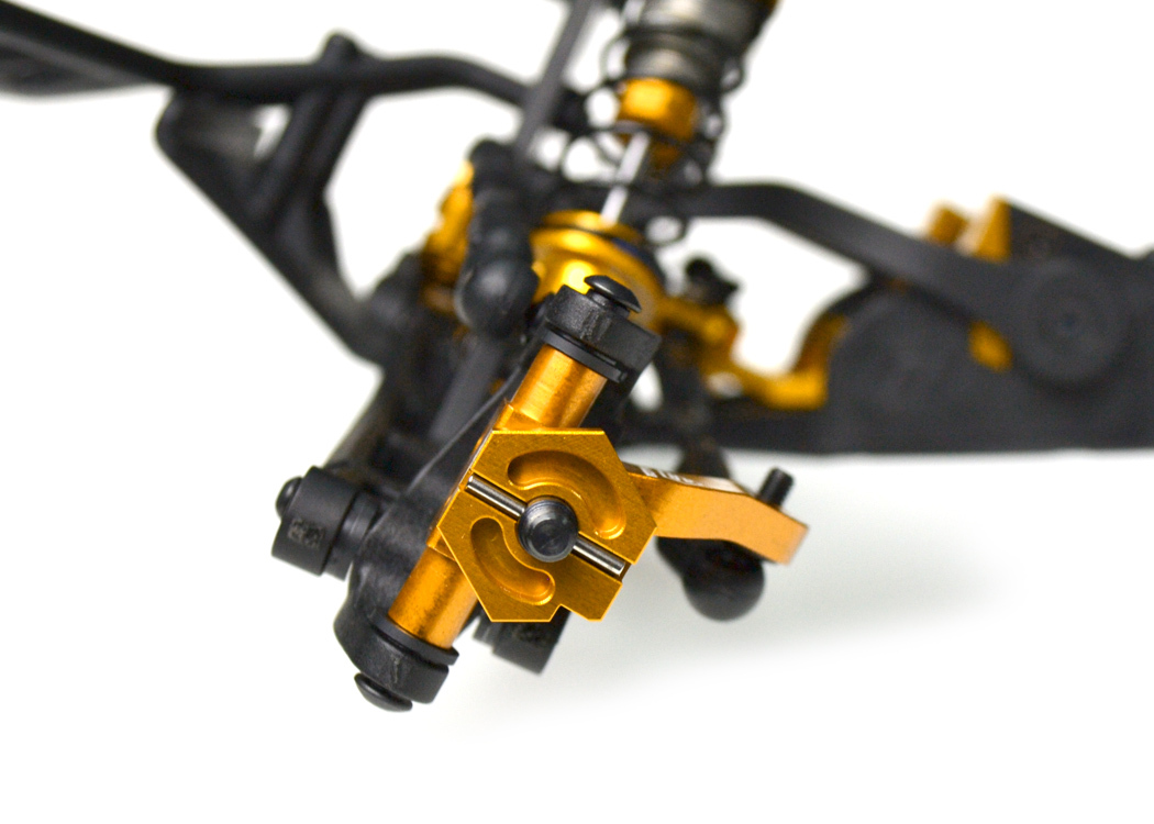 Black alloy front steering hubs (Durango DESC210)