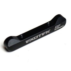 Black alloy RF rear wishbone hanger - rear or mid motor (Kyosho Ultima RB6)