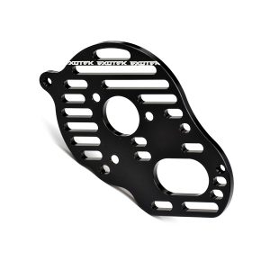 Black aluminium Flite vented motor plate (Associated B5, B5M, T5M or SC5M)