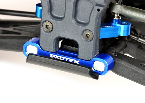 Black aluminium rear wishbones hanger with HRC shim (Associated B5M)