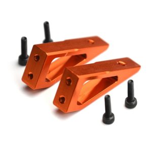 Orange 7075 aluminium wing mount set (Hot Bodies D413)