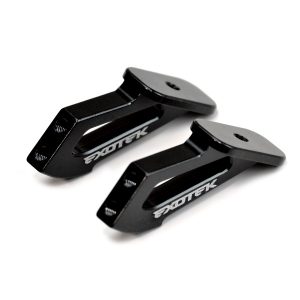 Black aluminium wing mount set (Schumacher CAT K2 or Cougar KF2)