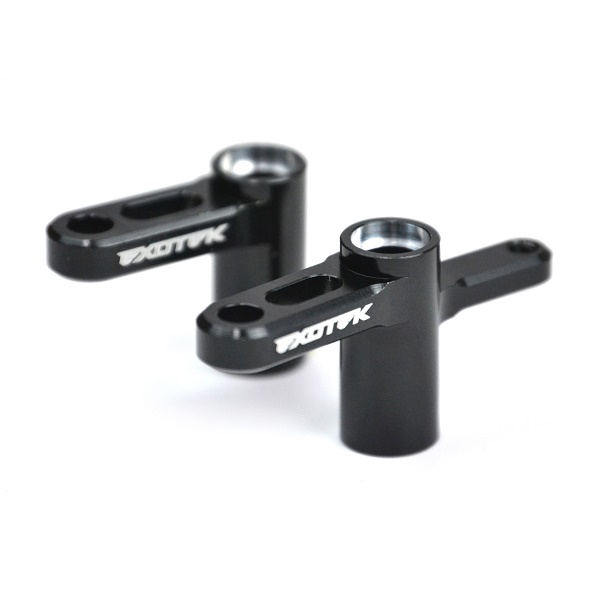 Black aluminium steering bellcrank set (Xray XB4'15)