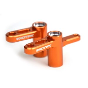 Orange aluminium steering bellcrank set (Xray XB4'15)