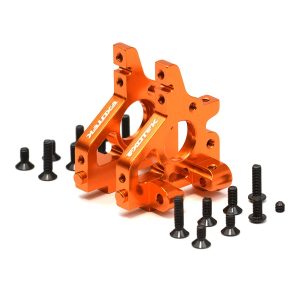 Orange aluminium bulkhead set with hardware - 1 pair (HPI Sprint 2)