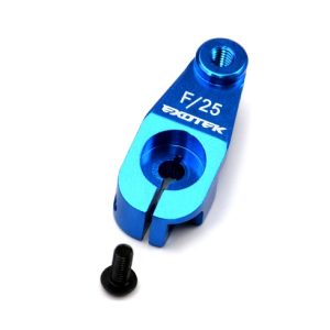 Blue aluminium heavy duty clamping servo horn - 25 spline - Futaba, Savox etc (Associated cars and others)